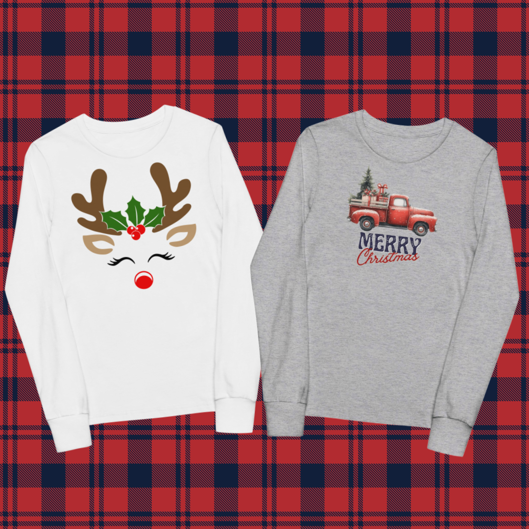 Festive long sleeve tee - The Sandy Merchant