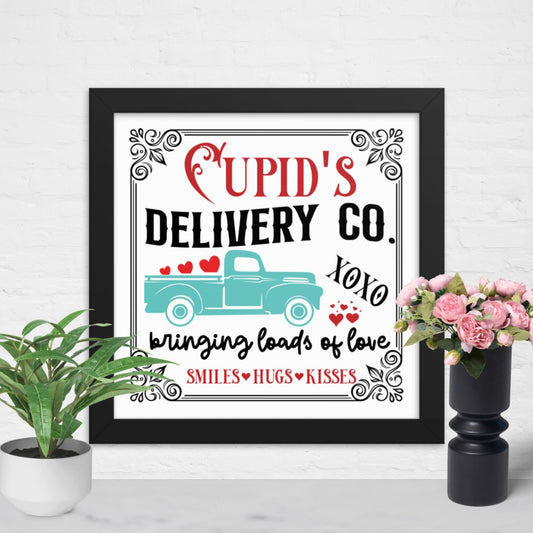 10x10" Cupid's Delivery print