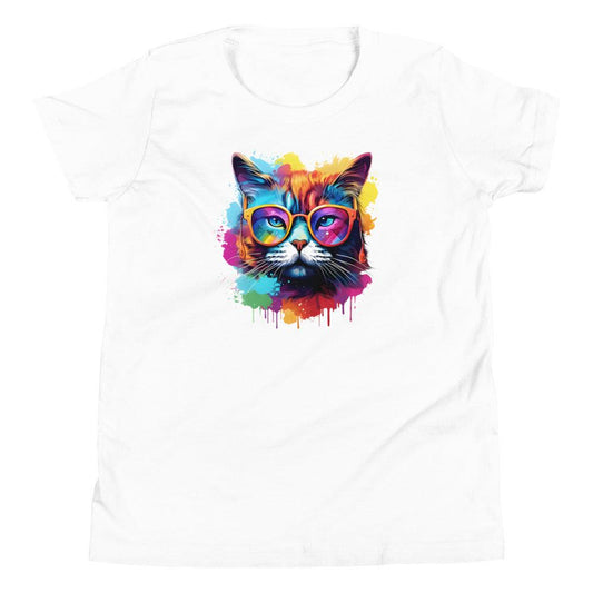 Hipster Cat Youth Short Sleeve T-Shirt - The Sandy Merchant