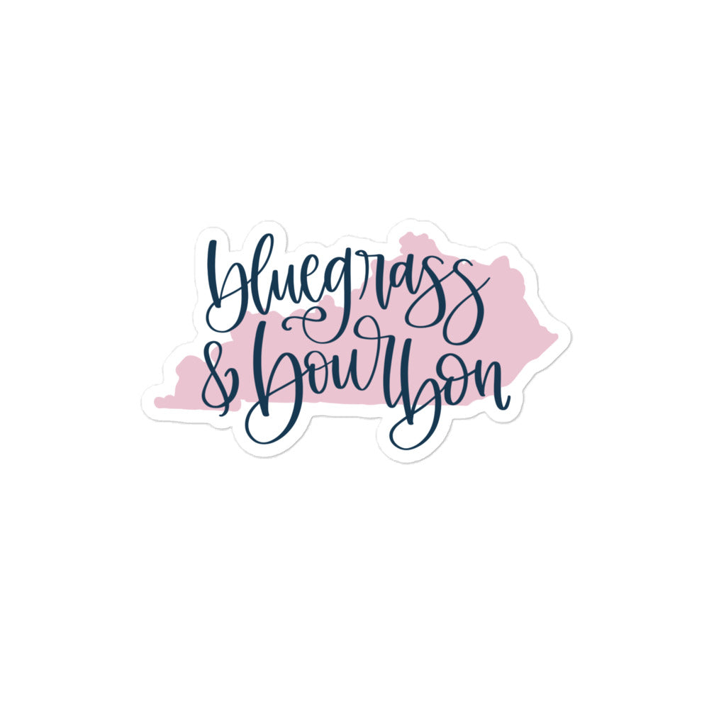 Bluegrass and Bourbon Bubble-free stickers - The Sandy Merchant