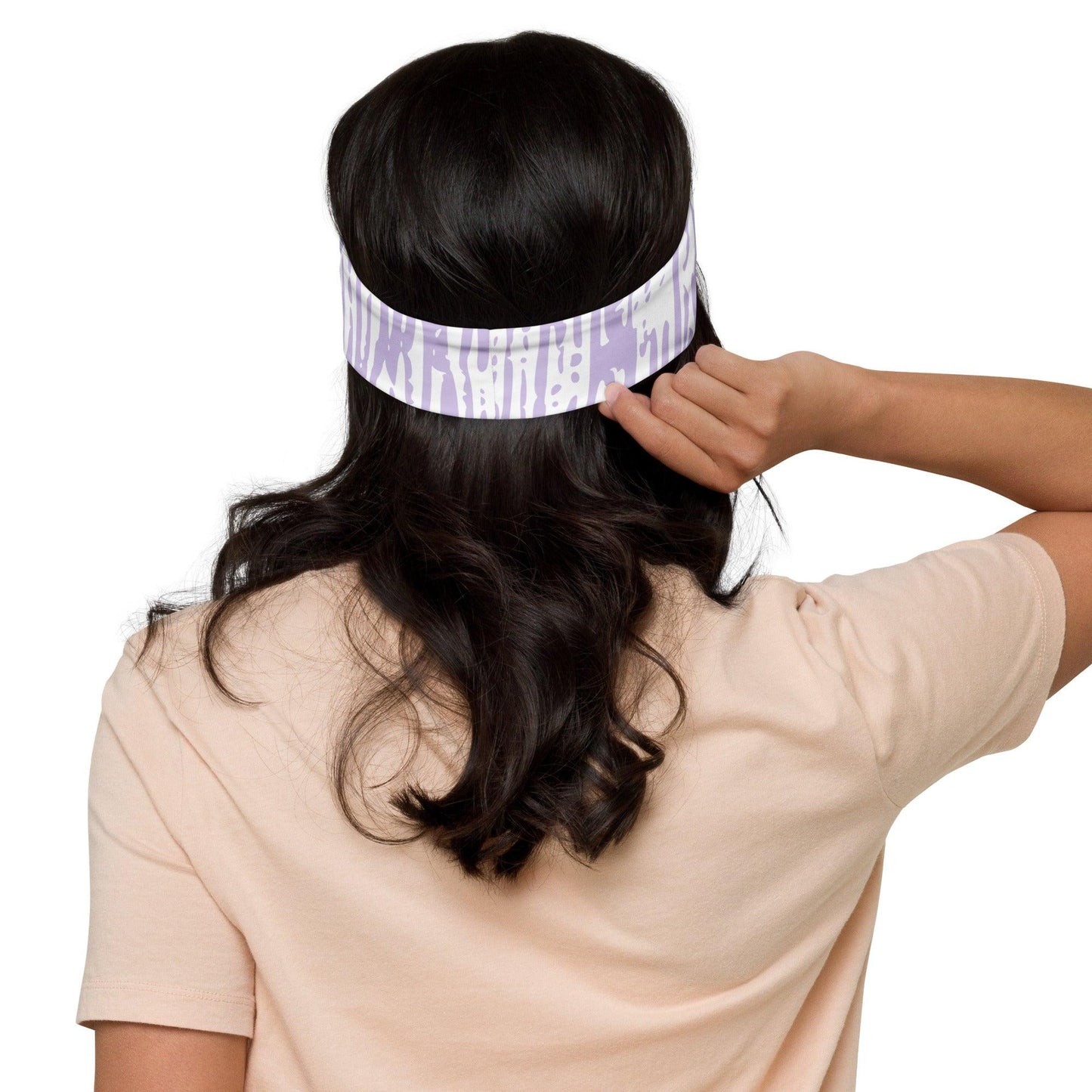 Lavender Stripe Headband - The Sandy Merchant