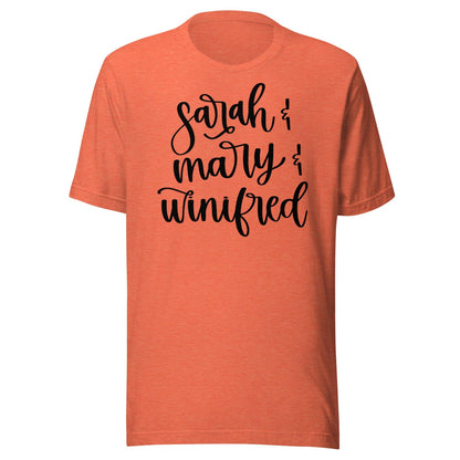Sarah, Mary and Winifred t-shirt - The Sandy Merchant