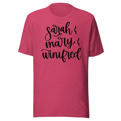 Sarah, Mary and Winifred t-shirt - The Sandy Merchant