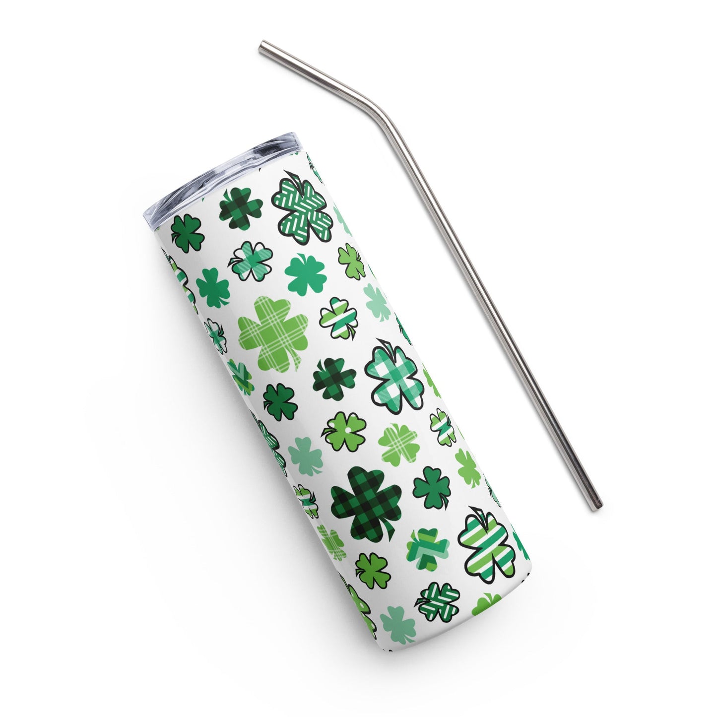 Clover Print Stainless steel tumbler