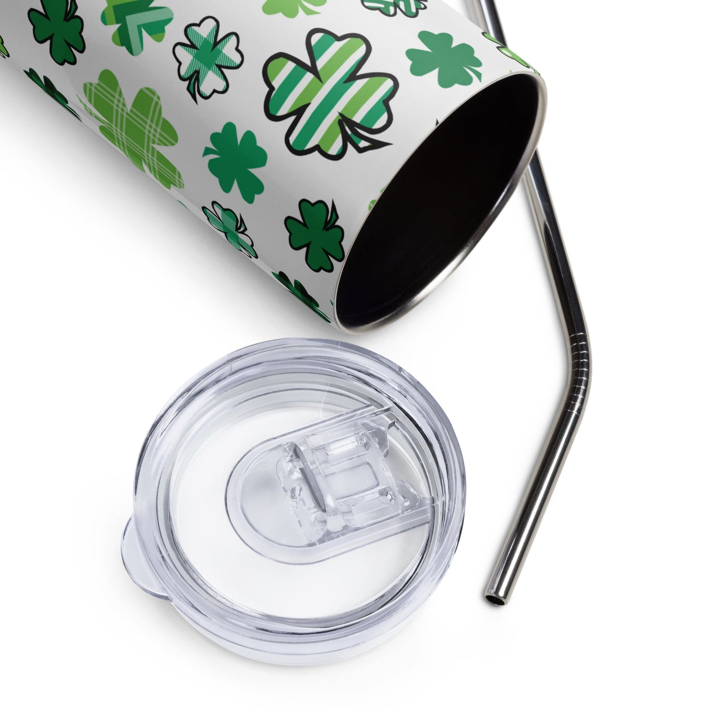 Clover Print Stainless steel tumbler