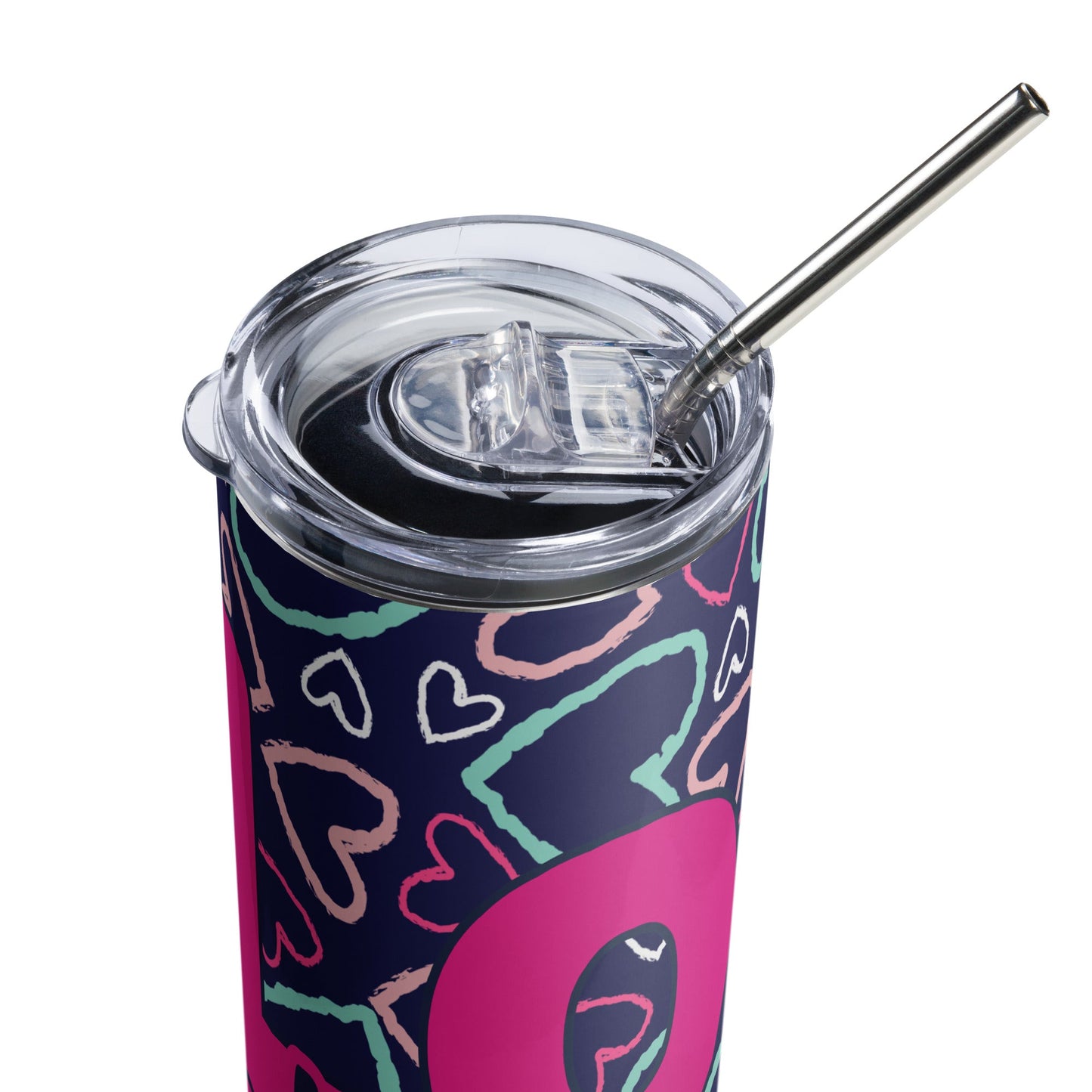 Love You Hearts tumbler
