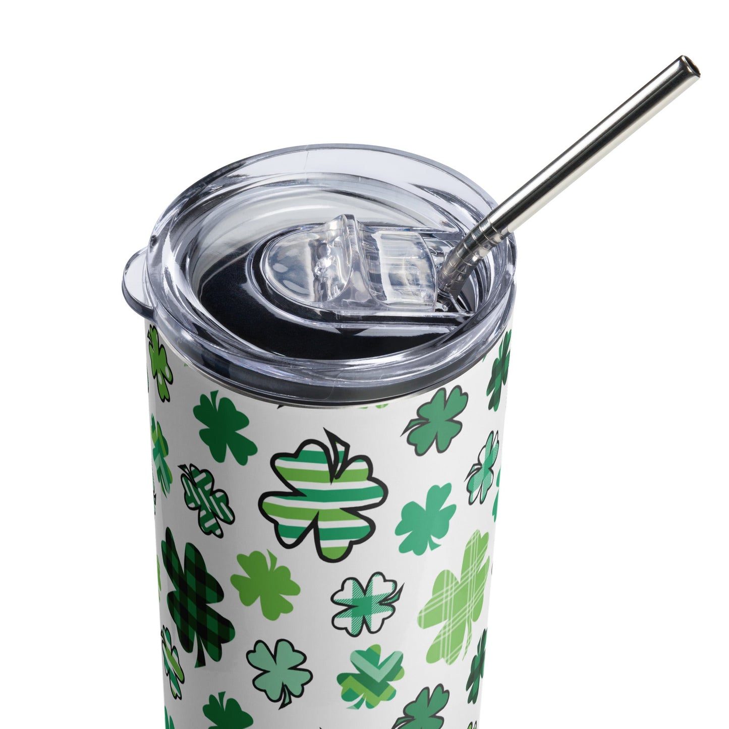 Clover Print Stainless steel tumbler