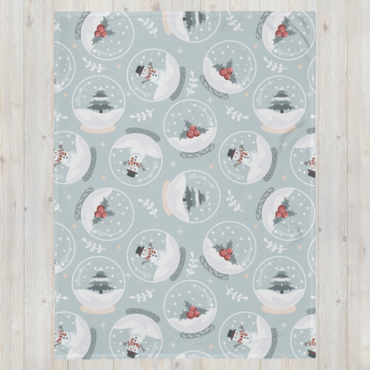Wonderland Snow Globe Throw Blanket
