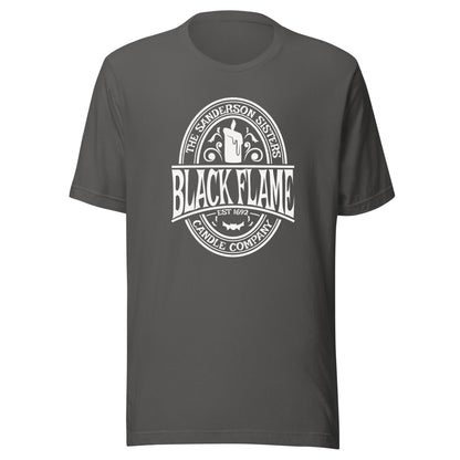 Hocus Pocus Black Flame Candle Unisex t-shirt - The Sandy Merchant