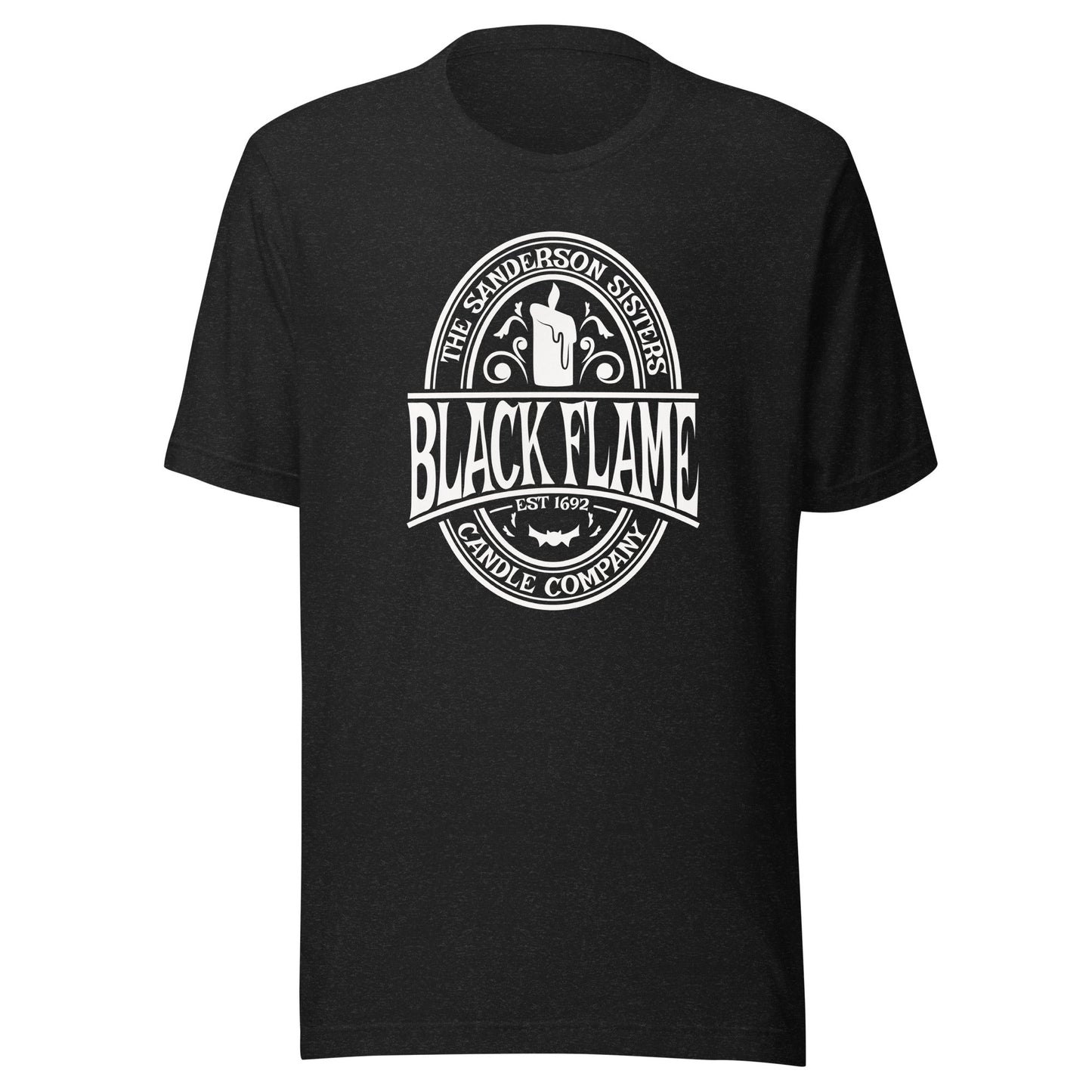 Hocus Pocus Black Flame Candle Unisex t-shirt - The Sandy Merchant