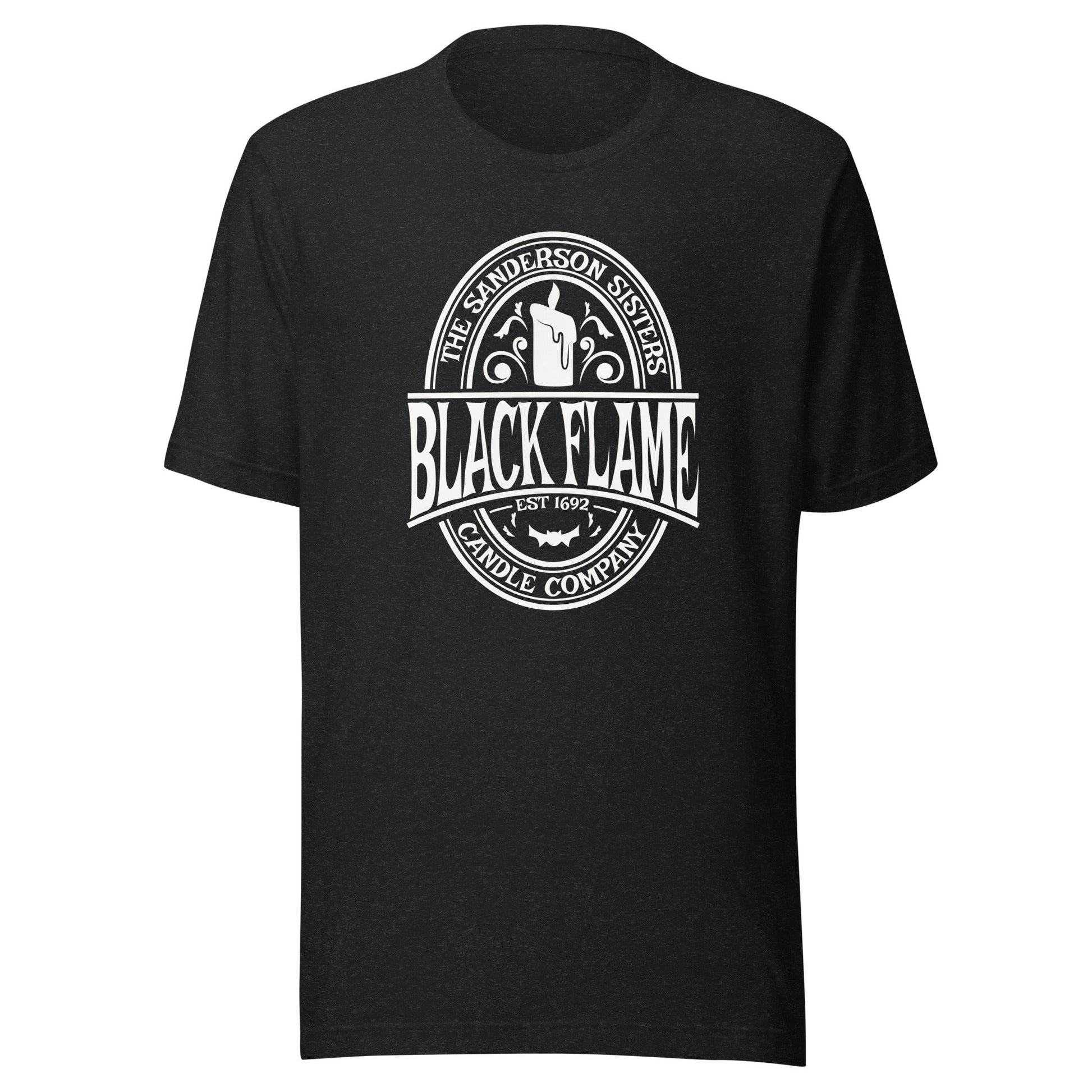 Hocus Pocus Black Flame Candle Unisex t-shirt - The Sandy Merchant