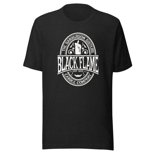 Hocus Pocus Black Flame Candle Unisex t-shirt - The Sandy Merchant