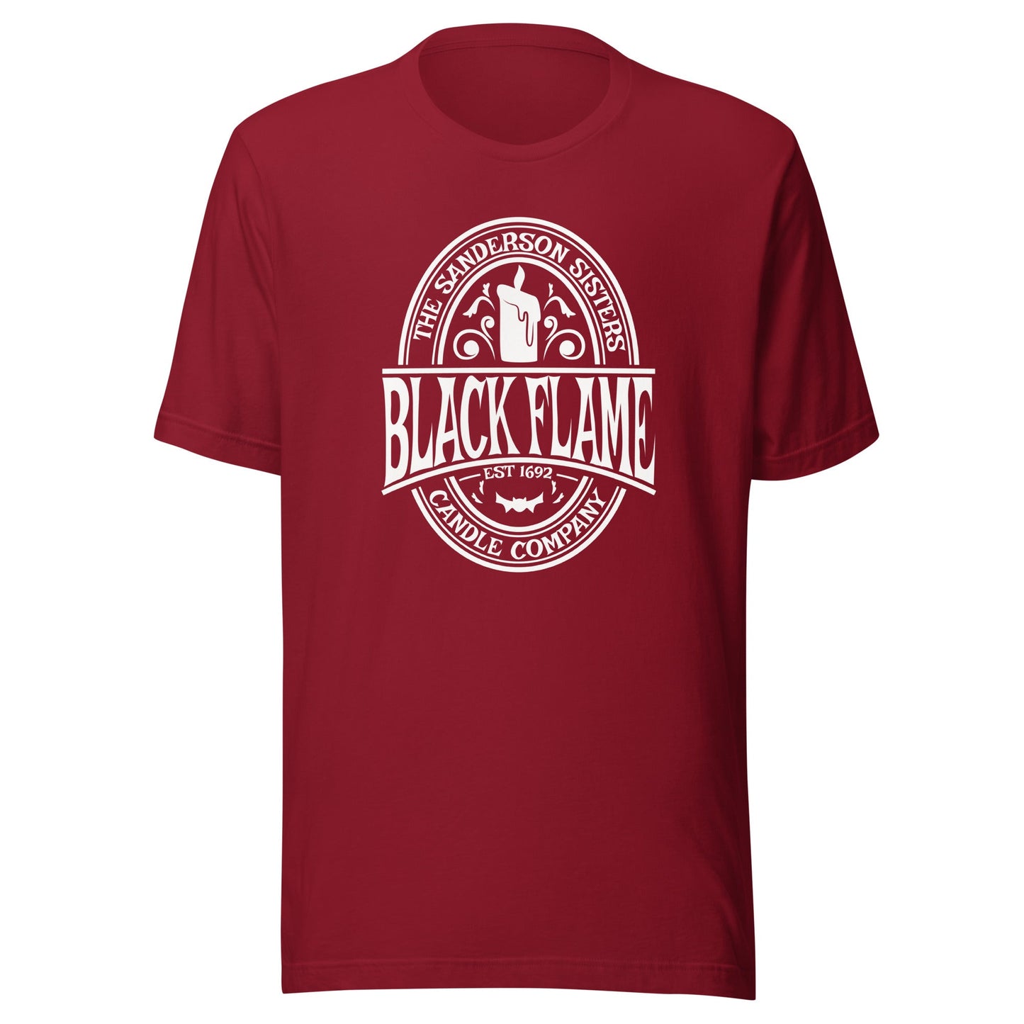 Hocus Pocus Black Flame Candle Unisex t-shirt - The Sandy Merchant