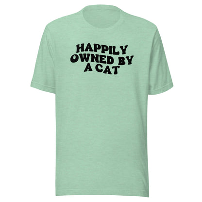 Happily Owned by a Cat t-shirt - The Sandy Merchant
