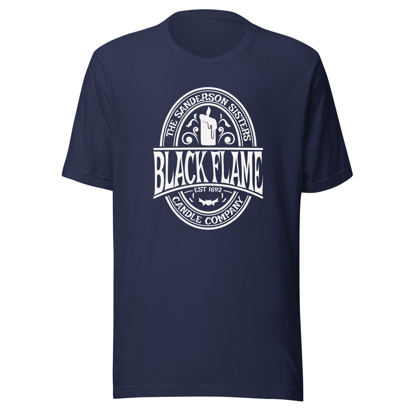 Hocus Pocus Black Flame Candle Unisex t-shirt - The Sandy Merchant
