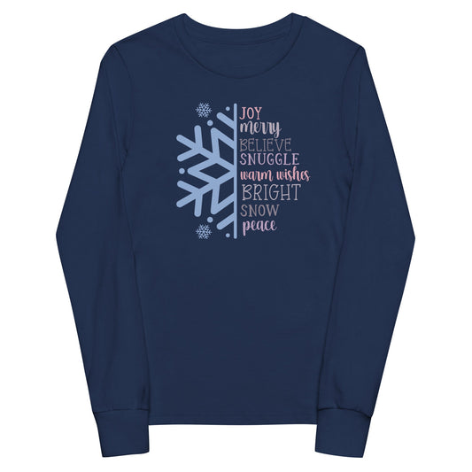 Winter Snowflake long sleeve tee - The Sandy Merchant