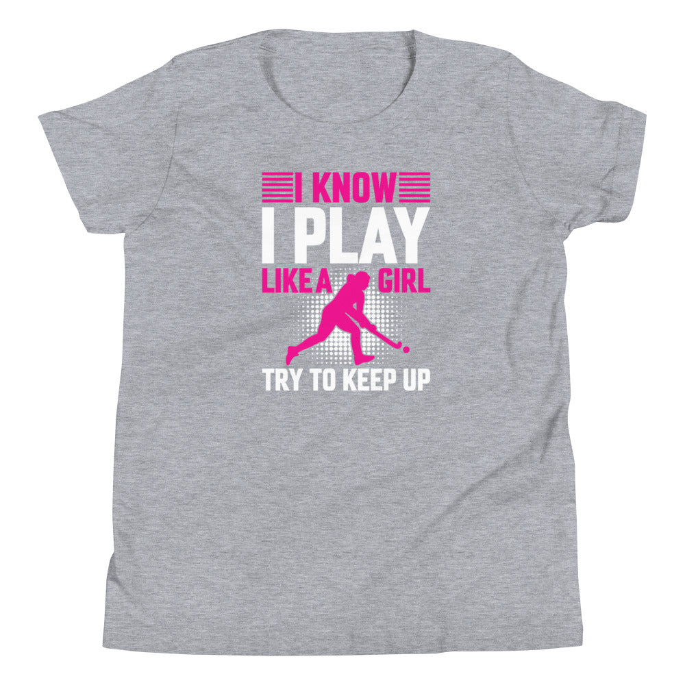 Play Like a Girl Youth Field Hockey T-Shirt - The Sandy Merchant