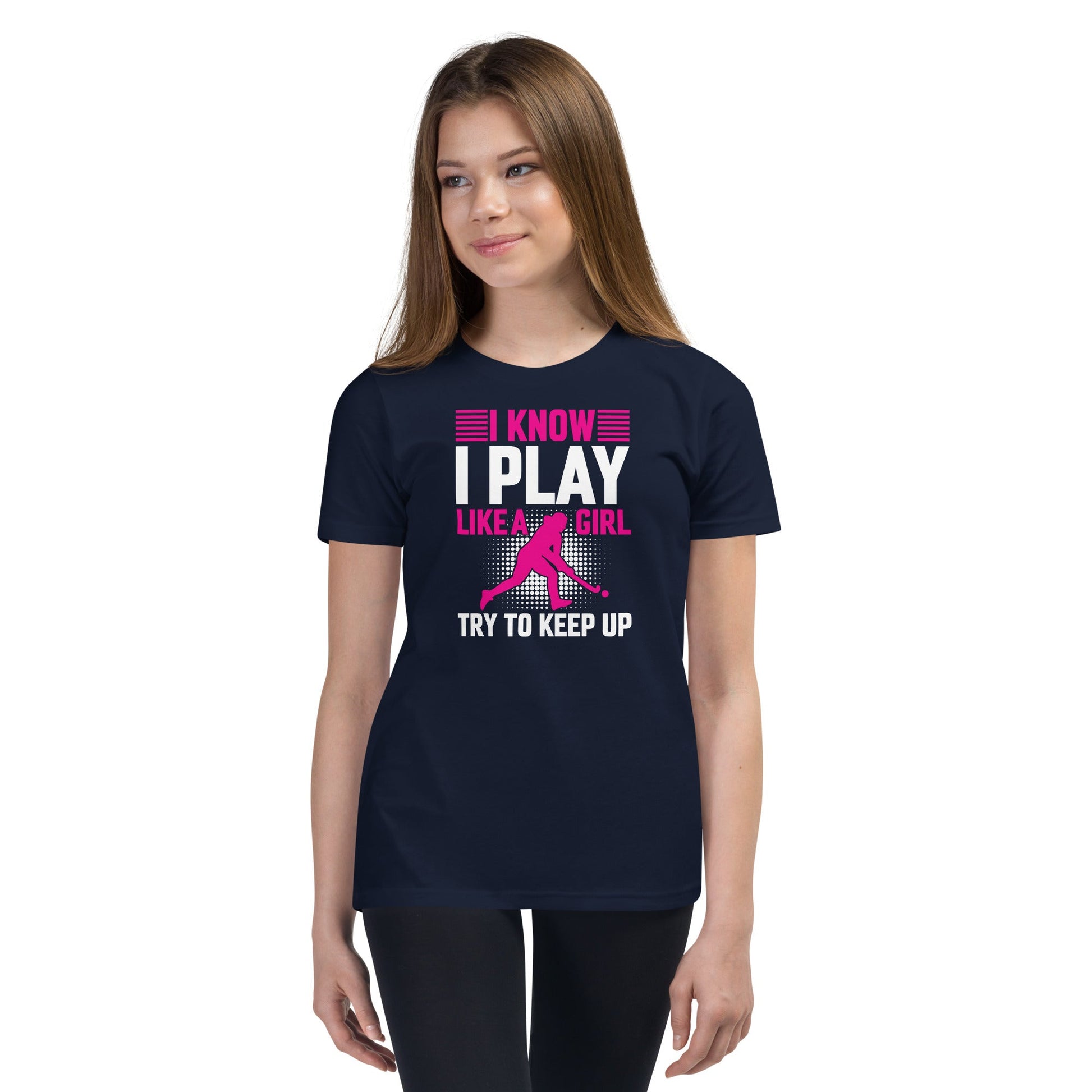 Play Like a Girl Youth Field Hockey T-Shirt - The Sandy Merchant