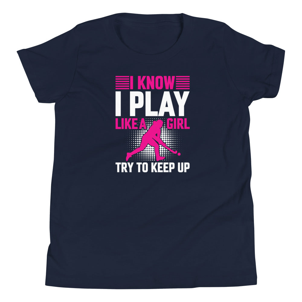 Play Like a Girl Youth Field Hockey T-Shirt - The Sandy Merchant