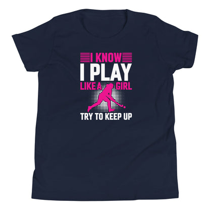 Play Like a Girl Youth Field Hockey T-Shirt - The Sandy Merchant