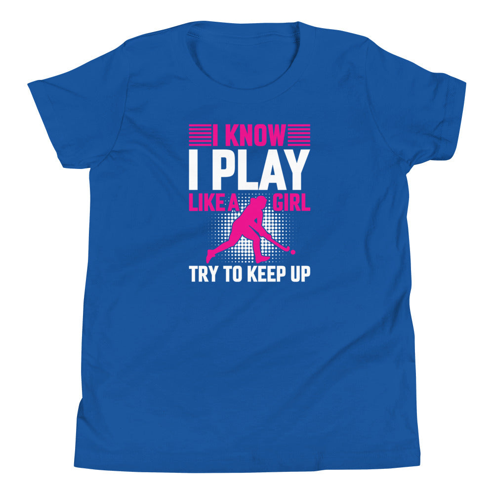 Play Like a Girl Youth Field Hockey T-Shirt - The Sandy Merchant