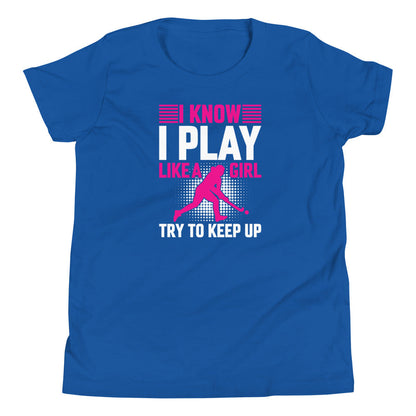Play Like a Girl Youth Field Hockey T-Shirt - The Sandy Merchant